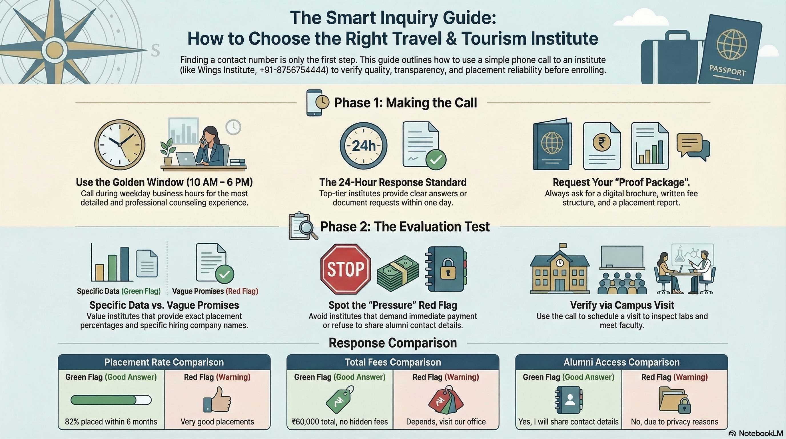 Travel and Tourism Institute Contact Number 2026: How to Reach & What to Ask - Travel & Tourism career guide from Wings Institute Vadodara Gujarat